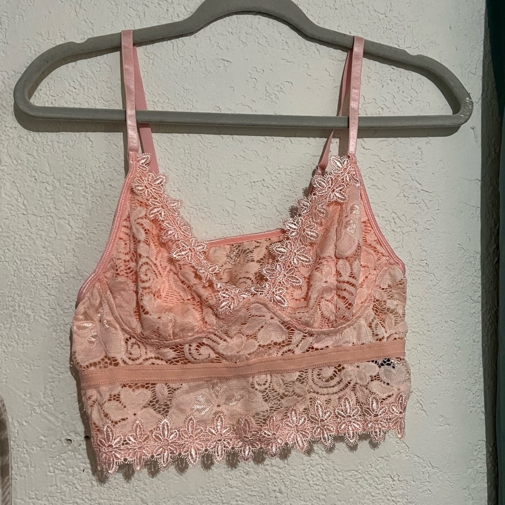 Pink lacy top